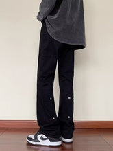 Men Jeans Spring and Autumn Straight-Leg Pants Loose Flared Trousers